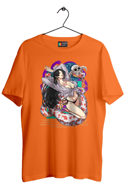 Men's t-shirt with prints One Piece Boa Hancock. Anime, boa hancock, manga, one piece, pirate empress, straw hat pirates. 2070702