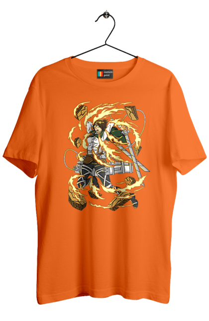 Men's t-shirt with prints Attack On Titan Hange Zoe. Anime, attack on titan, hange zoe, hanji zoe, manga, reconnaissance corps. 2070702