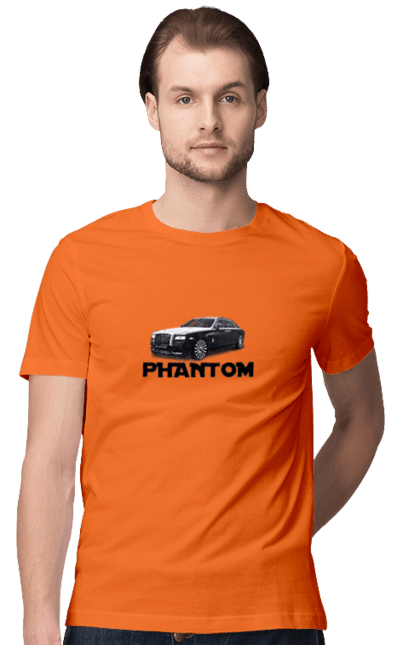 Men`s t-shirt with prints Rolls royce. Auto, car, luxury class, phantom, rolls royce, sedan. 2070702