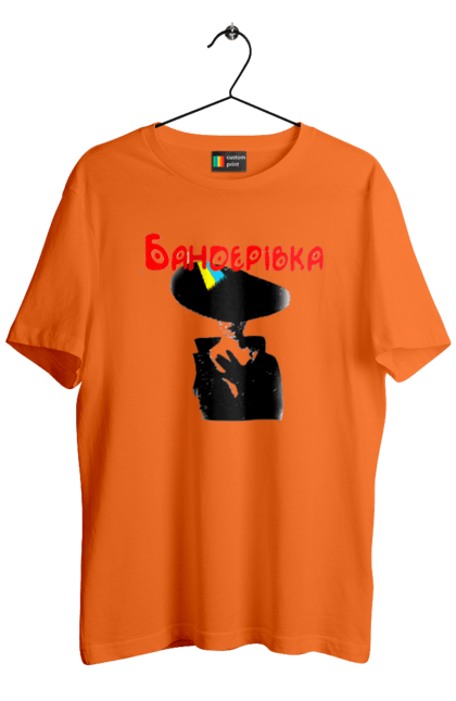 Футболка чоловіча з принтом "Бандерівка". Бандера, бандерівка, війна, військово повітряні війська, вірю в зсу, все, літак, ні війні, орки, слава україні, україна, українка. 2070702