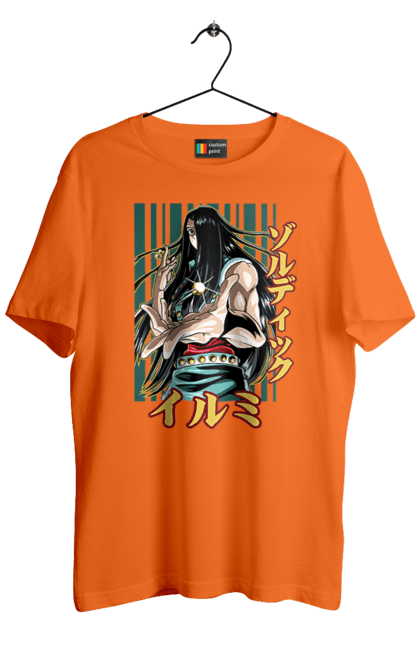 Men's t-shirt with prints Hunter × Hunter Illumi Zoldyck. Anime, hunter, hunter × hunter, hunter hunter, illumi, illumi zoldyck, manga, zoldyck. 2070702