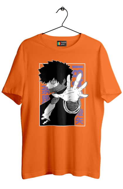 Футболка чоловіча з принтом "Моя академія героїв Дабі". Dabi, my hero academia, todoroki, toya todoroki, академія юей, аніме, дабі, моя академія героїв, тодорокі, тойя тодорокі. 2070702