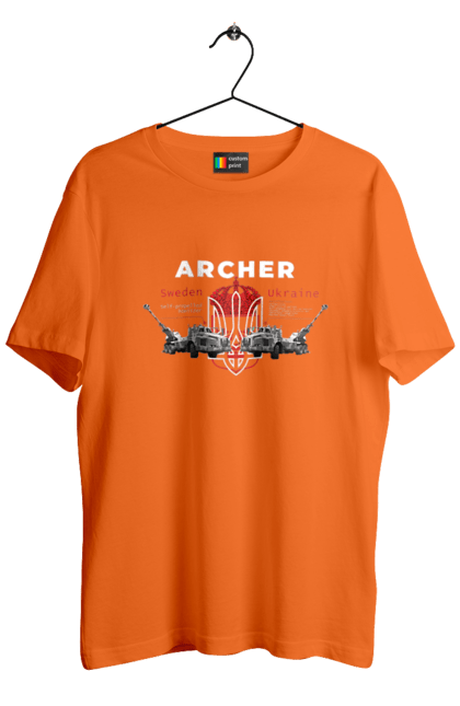 Футболка чоловіча з принтом "Archer". Archer, bayraktar, caesar, himars, javelin, nlaw, patriot, weapon, zaluzhny. 2070702