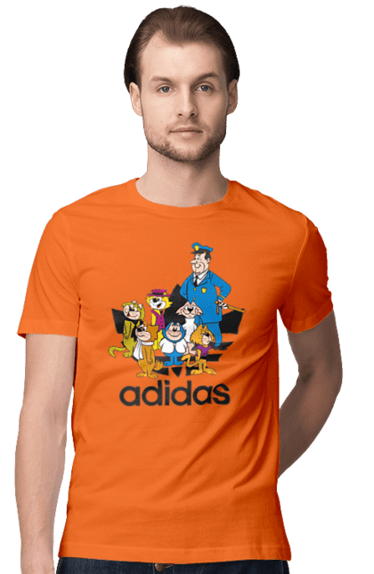 Футболка чоловіча з принтом "Adidas Top Cat". Adidas, top cat, адідас, кіт, коти, мульт, мультсеріал. 2070702