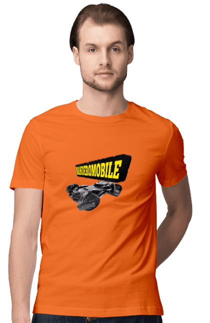 Men`s t-shirt with prints Truck. Auto, auto bandera, batman, batmobile, car, military car, super car, truck. 2070702