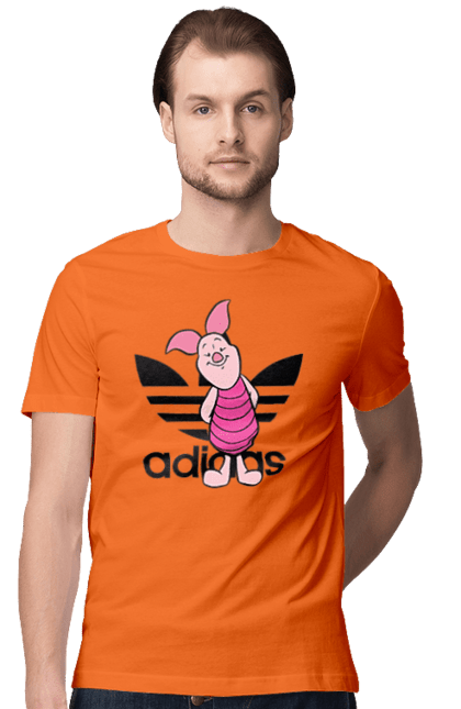 Men's t-shirt with prints Adidas Piglet. Adidas, adidas, cartoon, piglet, winnie the pooh. 2070702