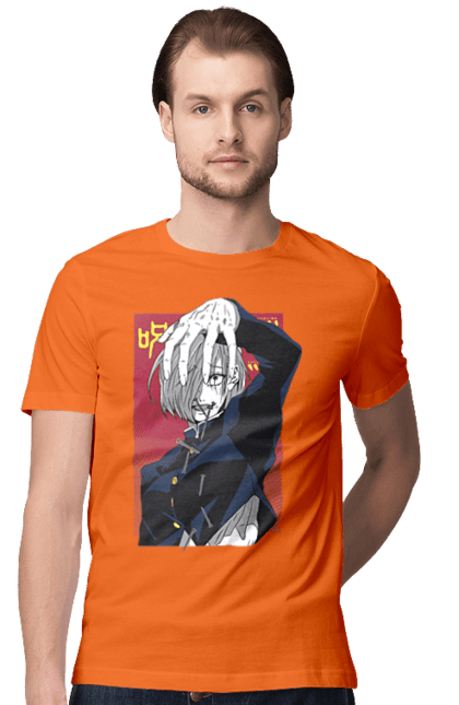 Men's t-shirt with prints Jujutsu Kaisen Nobara. Anime, dark fantasy, jujutsu kaisen, magic battle, manga, mystic, nobara, nobara kugisaki. 2070702