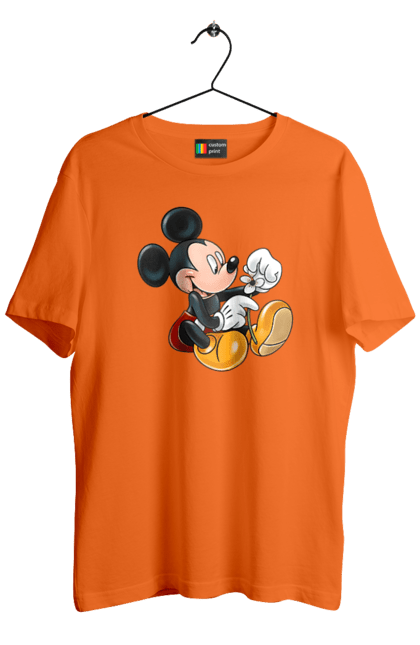 Men's t-shirt with prints Mickey Mouse. Cartoon, disney, mickey, mickey mouse. 2070702