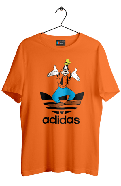 Футболка чоловіча з принтом "Adidas Гуфі". Adidas, goofy, адідас, гуфі, мультсеріал, мультфільм, пес, собака. 2070702