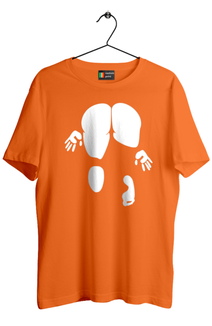 Футболка чоловіча з принтом "Дівчина вид по заду". Вид з зади, вульгарна, гумор, дівчина, дівчина раком, прикольна. 2070702