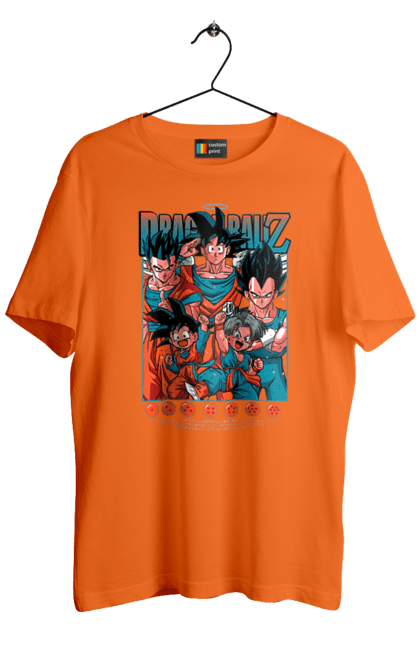 Футболка чоловіча з принтом "Перли дракона". Anime, dragon ball, goku, manga, vegeta, аніме, вегета, гоку, манга, перли дракона. 2070702