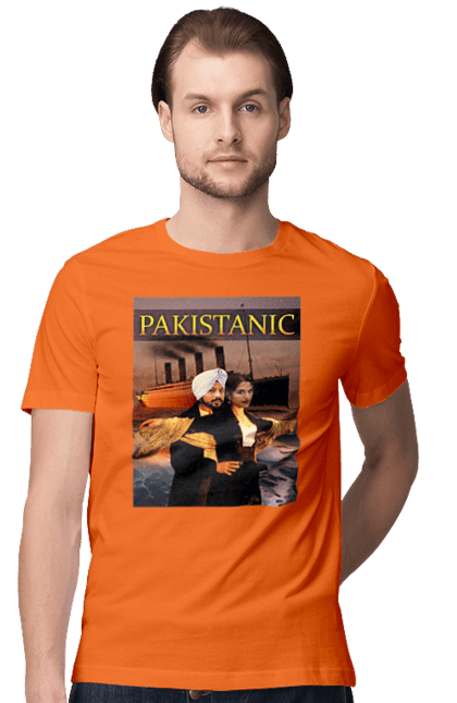 Футболка чоловіча з принтом "Pakistanic". Гумор, кіно, креативні, пакістан, приколи, прикольні, смішні, титанік, тренди, фільми. 2070702