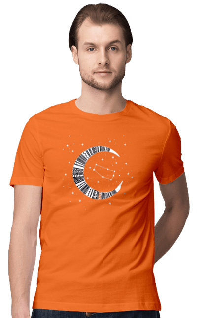 Men`s t-shirt with prints Gemini. Constellation, gemini, horoscope, sign, twins, zodiac, zodiac sign. 2070702