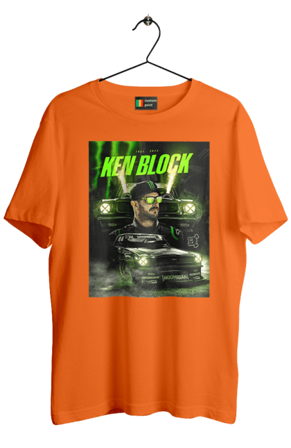 Футболка чоловіча з принтом "Кен Блок". Ken block, гонщик, кен блок, машины. 2070702