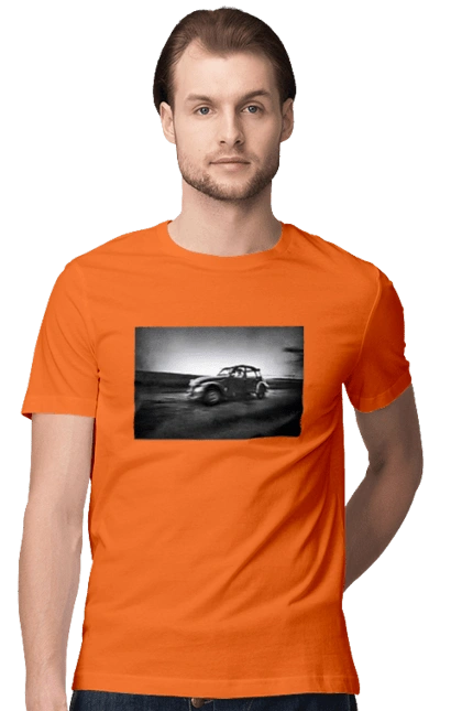 Retro car black and white