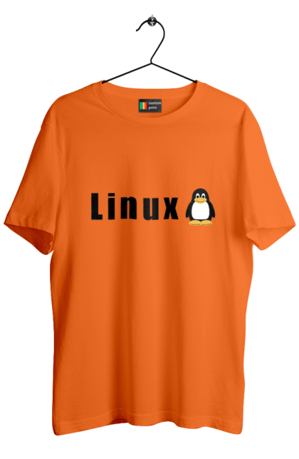 Футболка чоловіча з принтом "Linux". Linux, адміністратор, айті, айтішник, безкоштовна, безкоштовно, вільна, доступність, комерційна, незалежність, операційна система, ос, пінгвін, програміст, програмне забезпечення, свобода, сервер, сисадмін, система, системний адміністратор, софт, текст, чорний. 2070702
