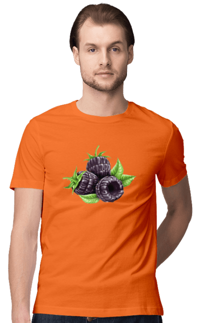 Футболка чоловіча з принтом "Ожина". Ожина, ягода. 2070702