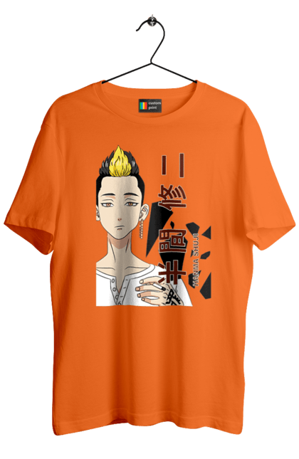 Men's t-shirt with prints Tokyo Revengers Hanma. Anime, film, hanma, manga, tokyo manji gang, tokyo revengers, tv series. 2070702