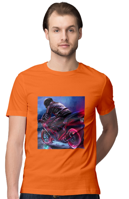 Футболка чоловіча з принтом "Мотоцикл". Motolove, мотолов, мотоцикл, опві, україна. 2070702