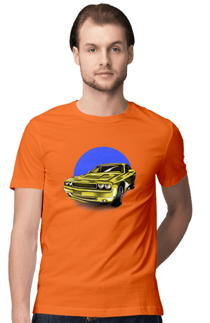 Men`s t-shirt with prints Ukrainian sports car. Auto, machine, muscle car, powerful car, speed, sports car, ukrainian sports car. 2070702