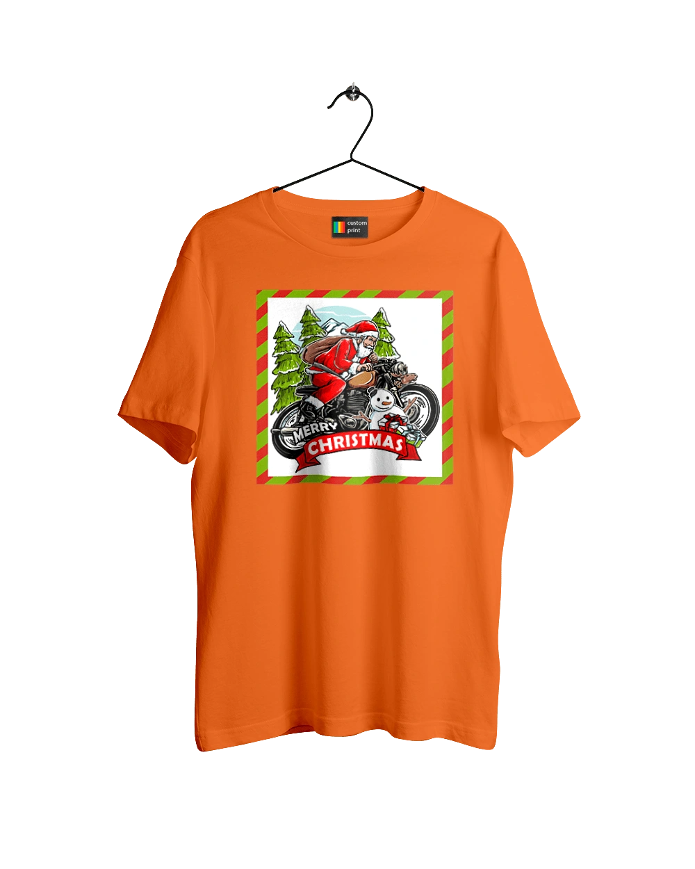 Санта на мотоцикле