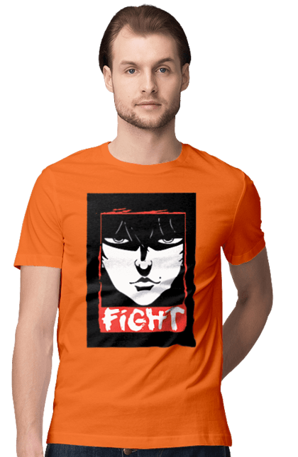 Men's t-shirt with prints Hanma Baki. Anime, baki fighter, hanma baki, manga, martial arts, tv series. 2070702