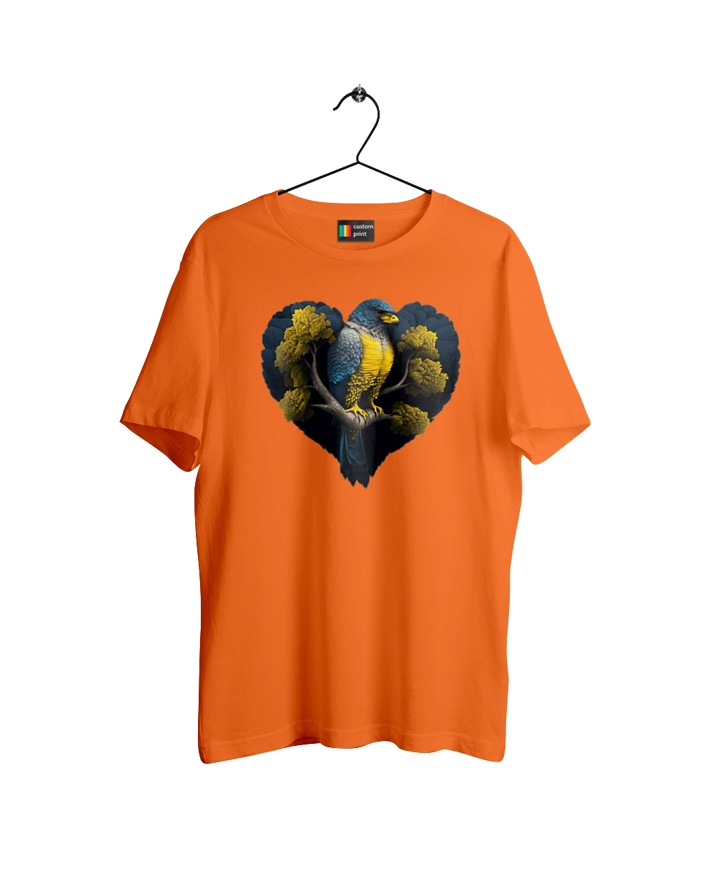 Blue and yellow falcon