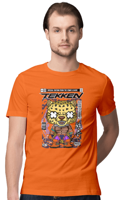 Футболка чоловіча з принтом "Tekken King Caped". Capcom, nintendo, tekken, боротися, вуличний боєць, японія. Funkotee