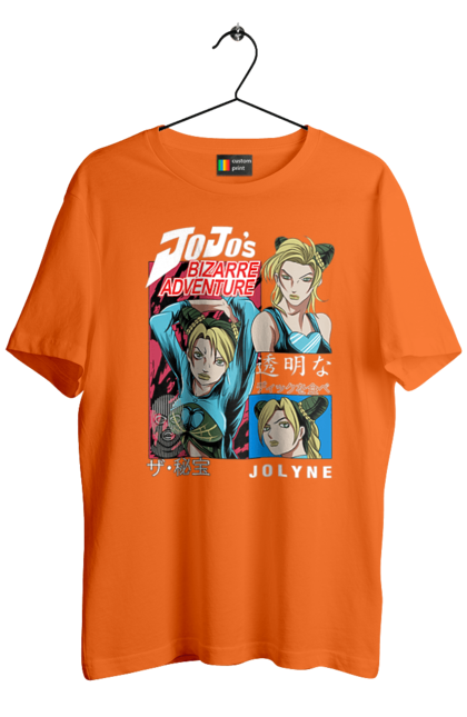 Men's t-shirt with prints JOJO Jolyne Cujoh. Anime, jojo, jojo`s bizarre adventure, jojo’s bizarre adventure, jolyne cujoh, manga. 2070702