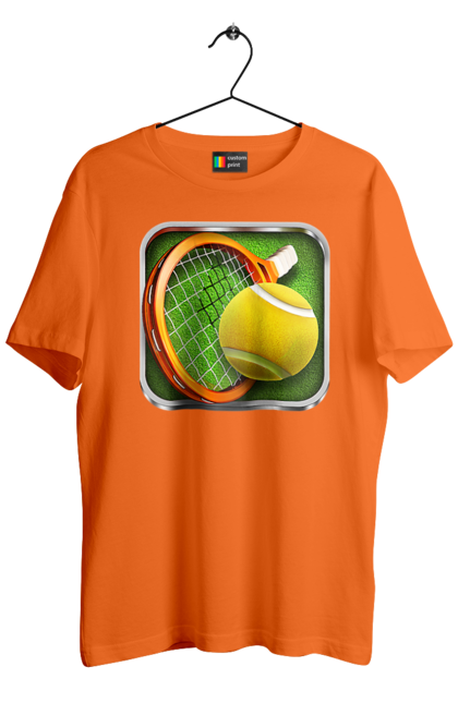 Футболка чоловіча з принтом "Теніс". Великий теніс, гравці, лондон, м`яч, призовий фонд, ракетка, спонсор, турнір на ґрунті, турнір на траві, турнірна сітка. 2070702