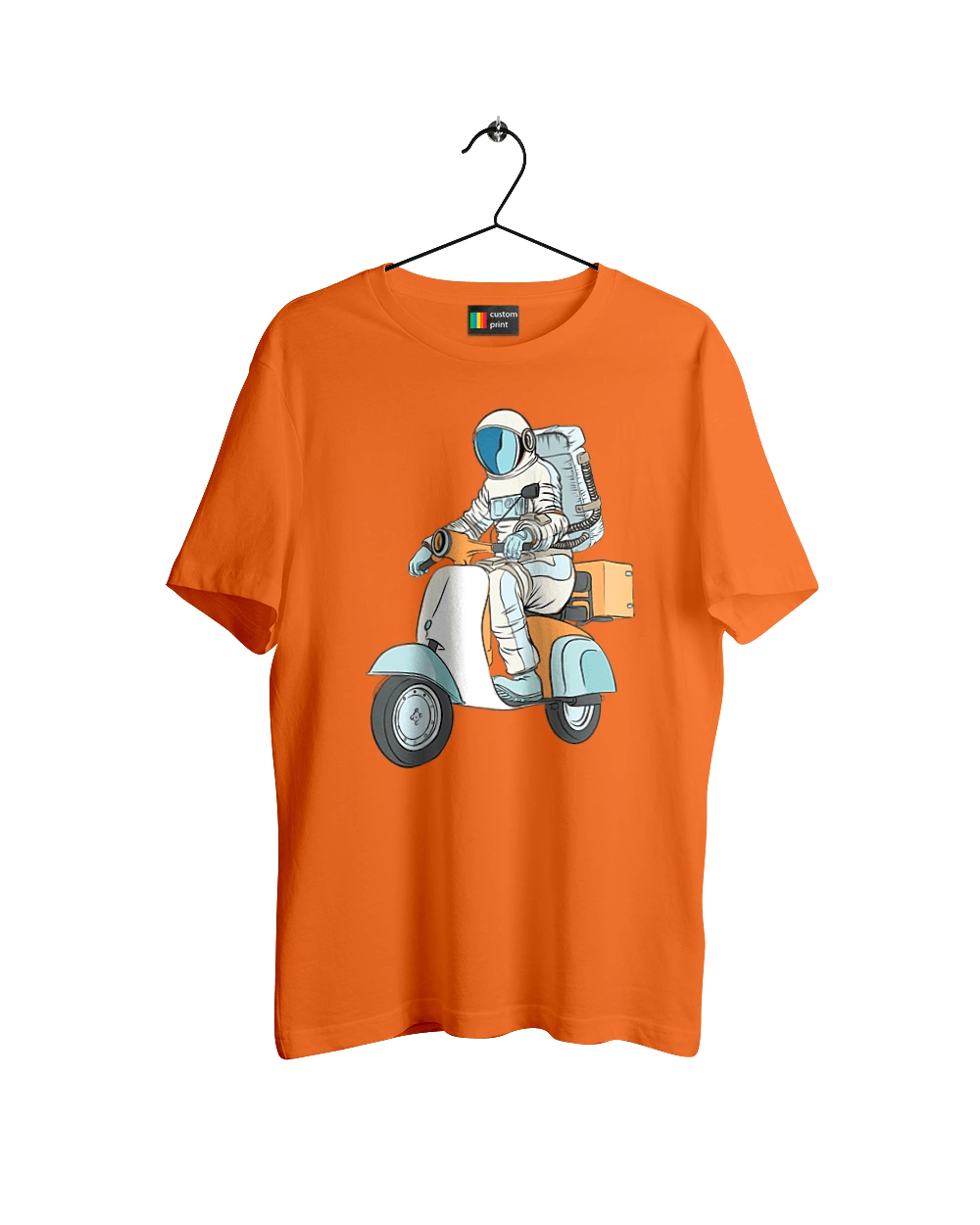 Astronaut on a motorcycle