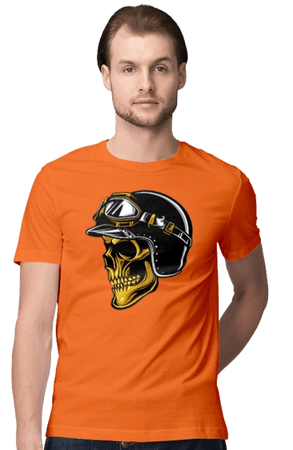 Череп в мотошлеме