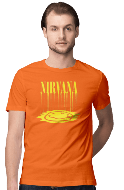 Men's t-shirt with prints Nirvana. Alternative rock, grunge, hard rock, kurt cobain, nirvana, punk rock, rock band. 2070702