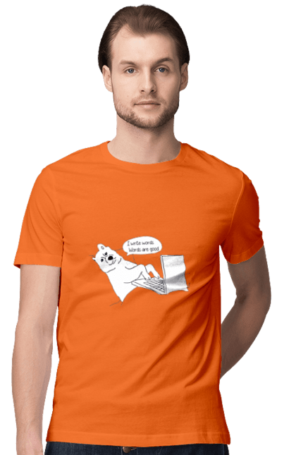 Футболка чоловіча з принтом "Собака програміст". Angular, c, css, html, it, javascript, jquery, php, python, react, svelt, vue, айтишник, айті, гумор, код, кодувати, прогер, програміст, програмісти, ти ж, ти ж програміст, тиж програміст. 2070702