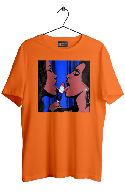 Футболка чоловіча з принтом "Дівчата Лижуть Морозиво". Лізатт, смоктати. 2070702