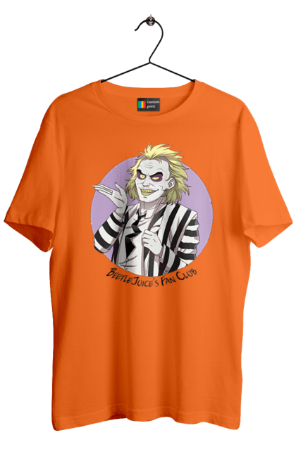 Men's t-shirt with prints Beetlejuice. Beetlejuice, comedy, ghost, horror, movie, tim burton, warner bros. 2070702