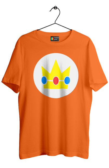 Men's t-shirt with prints Mario Bros. Princess Peach. Character, game, mario, mario bros, nintendo, princess peach, super mario bros. 2070702