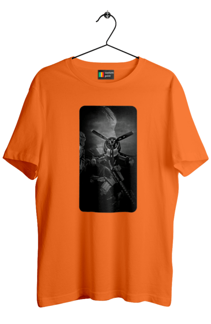 Футболка чоловіча з принтом "Слава зсу". Гвинтівка, зброя, літак, перемога, солдат, україна. 2070702