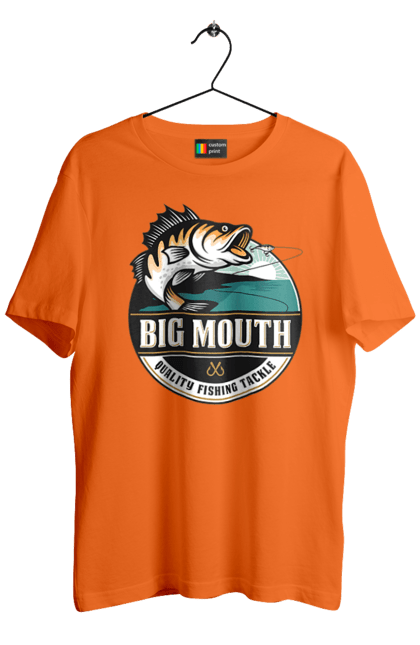 Футболка чоловіча з принтом "Рибалка". Вилика рибалка, рибалка, хоббі. 2070702