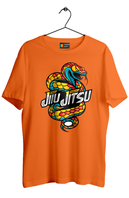 Men's t-shirt with prints Jujutsu. Animal, japan, jiu jitsu, jujutsu, martial arts, ninja, samurai, snake, sport. 2070702