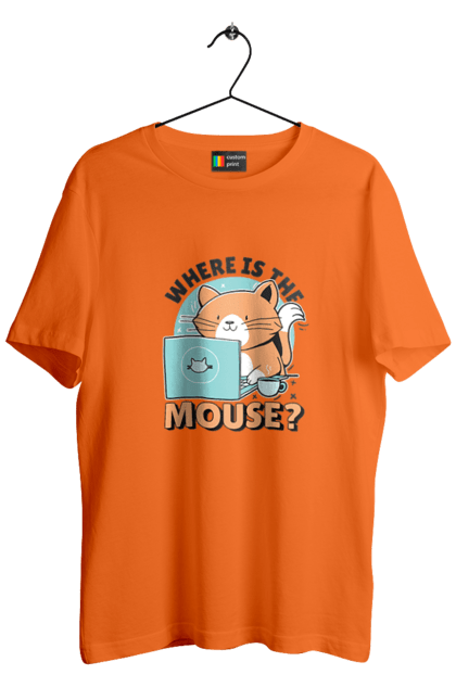 Футболка чоловіча з принтом "Де миша?". Angular, c, css, html, it, javascript, jquery, php, python, react, svelt, vue, айтишник, айті, гумор, код, кодувати, прогер, програміст, програмісти, ти ж, ти ж програміст, тиж програміст. 2070702