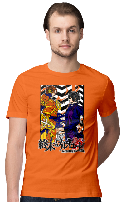 Men's t-shirt with prints Record of Ragnarok Nikola Tesla VS Beelzebub. Anime, beelzebub, comics, manga, netflix, nikola tesla, record of ragnarok. 2070702