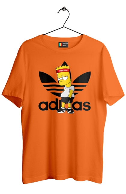 Футболка чоловіча з принтом "Adidas Барт". Adidas, bart, адідас, барт, мультфільм, серіал, сімпсон. 2070702