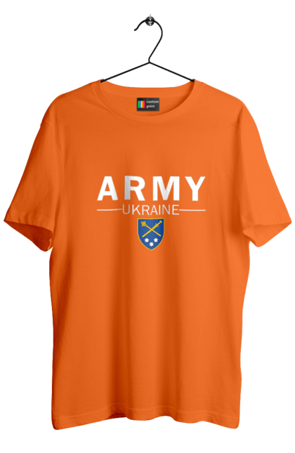 Футболка чоловіча з принтом "ARMY UKRAINE". Army ukraine, емблема генштабу, залужний. 2070702