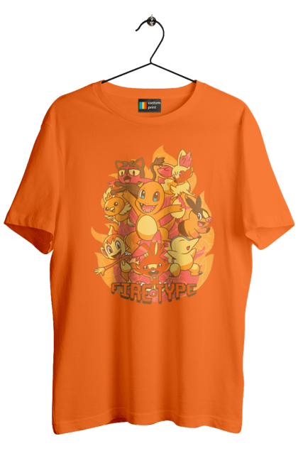 Men's t-shirt with prints Pokemon Charmander. Anime, charmander, games, nintendo, pokemon, pokemon go. 2070702