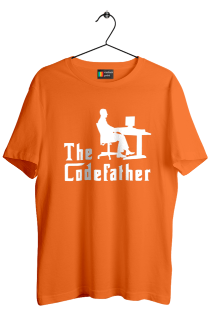Футболка чоловіча з принтом "Батько коду". Айті, айтішник, батько коду, для айтішника, для програміста, подарунок айтішнику, подарунок програмісту, програміст, розробник. 2070702