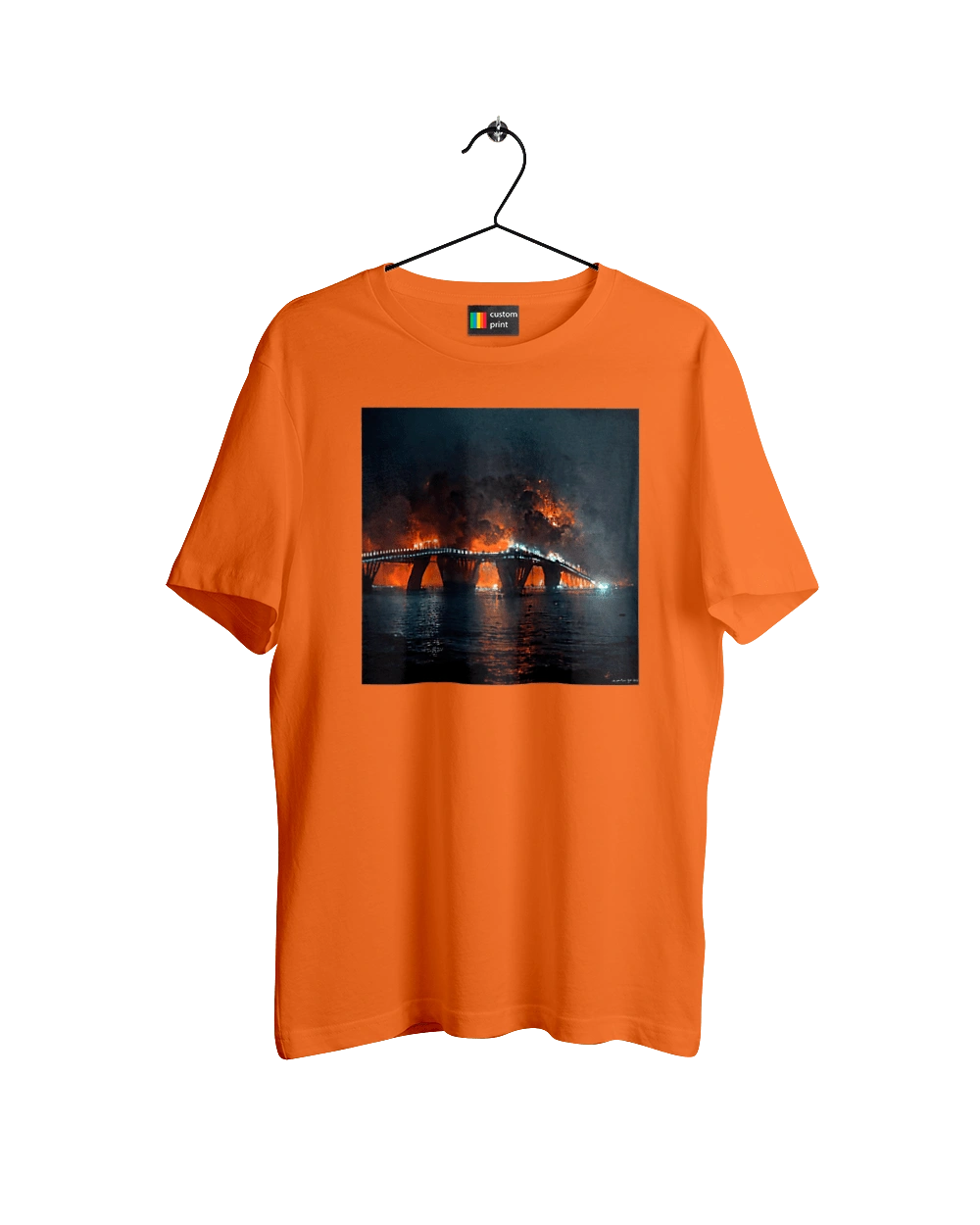 The Crimean bridge is on fire