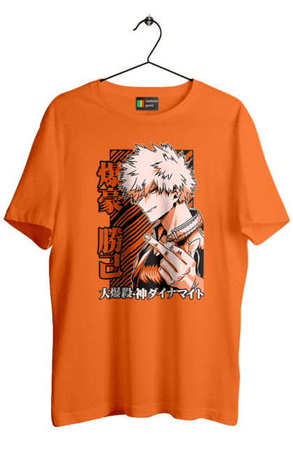 Футболка чоловіча з принтом "Моя академія героїв Бакуго". Bakugo, katsuki, katsuki bakugo, my hero academia, академія юей, аніме, бакуго, кацукі бакуго, манга, моя геройська академія. 2070702