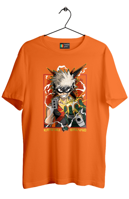 Футболка чоловіча з принтом "Моя академія героїв Бакуго". Bakugo, katsuki, katsuki bakugo, my hero academia, академія юей, аніме, бакуго, кацукі бакуго, манга, моя геройська академія. 2070702