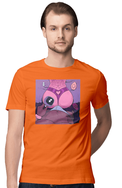 Футболка чоловіча з принтом "Ранкова Кава З Жопкою". Гола, жопа, кава, труси. 2070702